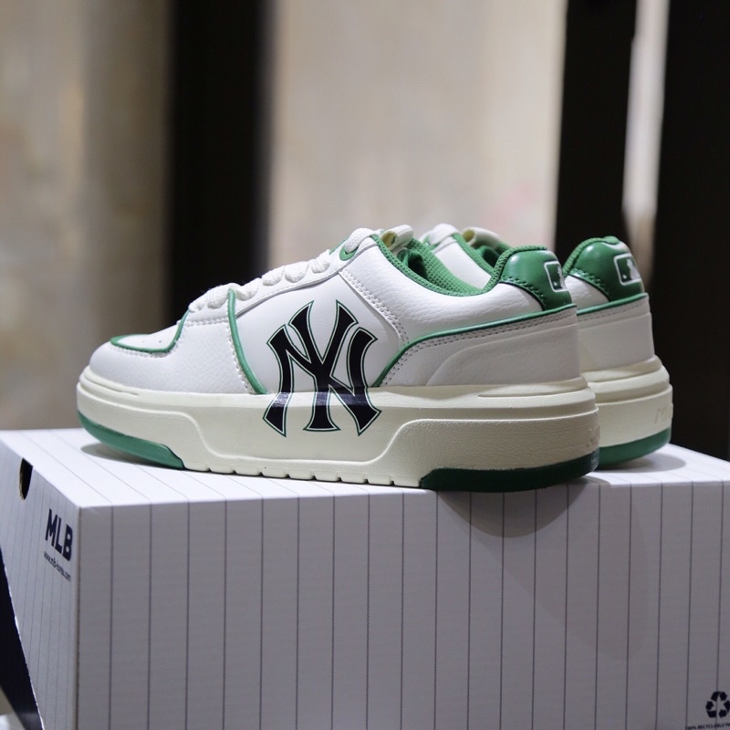 Giày thể thao đế cao trắng đen Linear m. lb