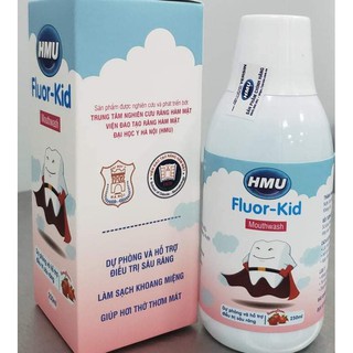 NƯỚC SÚC MIỆNG HMU FLUOR - KID: DỰ PHÒNG VÀ HỖ TRỢ ĐIỀU TRỊ SÂU RĂNG
