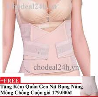 Gen nịt bụng định hình eo thon 2 lớp thun