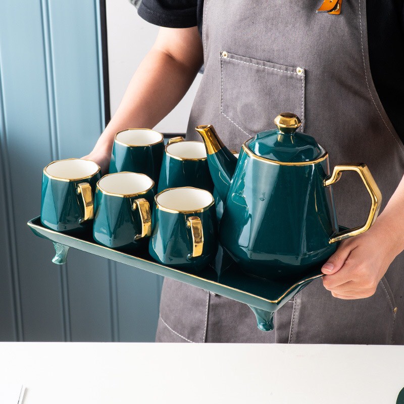 Kiểu dáng Bắc Âu,mạ vàng,men sáng,sang trọng,đẳng cấp,làm quà tặng rất sang