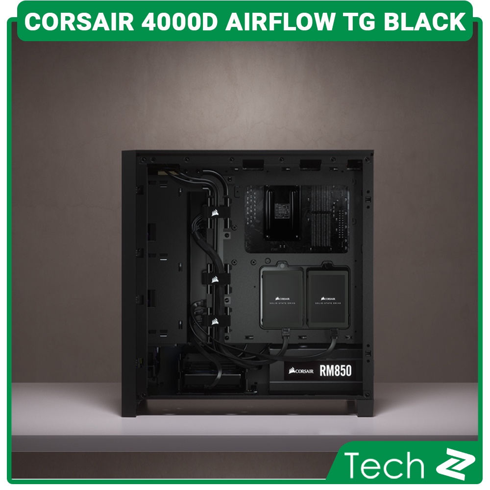 Vỏ Case Corsair 4000D Airflow TG Black