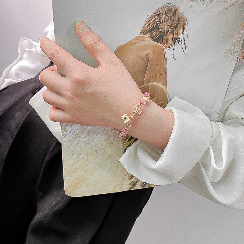 Vòng Tay Hình Máy Ảnh Đính Đá Pha Lê Đơn Giản Phong Cách Hàn Quốc | BigBuy360 - bigbuy360.vn