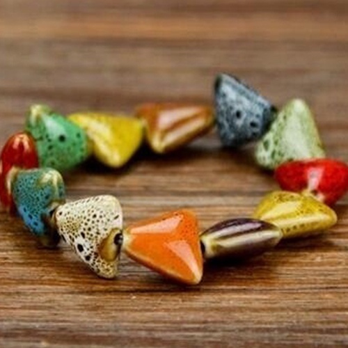 Vòng tay chuỗi hạt gốm nhiều màu thời trang cho nam và nữ | BigBuy360 - bigbuy360.vn