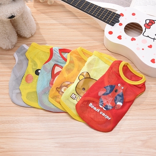 Summer breathable mesh t-shirt for dogs and cats