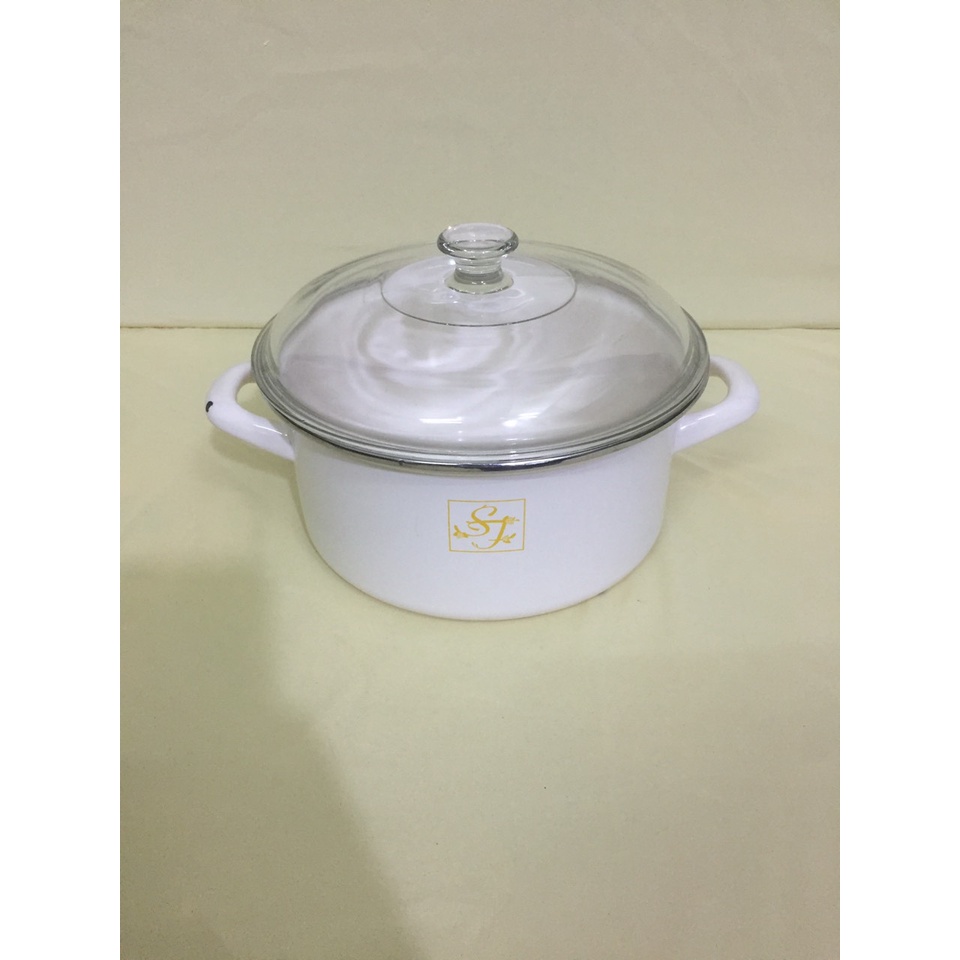 Nồi men nội địa Nhật (made in Thailan), size 21.5cm, cao 10cm (mã 707), Dùng được bếp từ