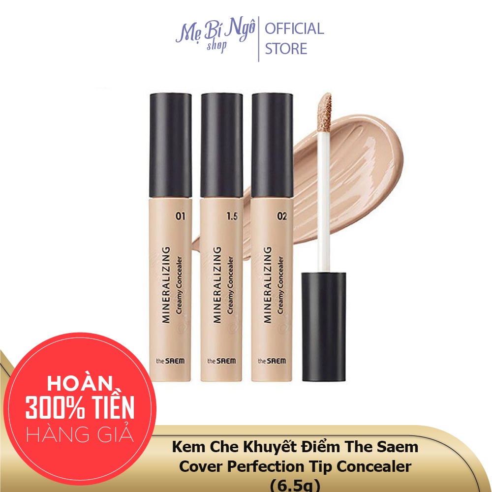 Kem Che Khuyết Điểm The Saem Cover Perfection Tip Concealer (6.5g)