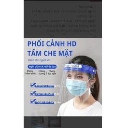 Kính chắn- Mặt nạ phòng dịch, Tấm Chắn Ngăn Giọt Bắn Face Shield- Chống dịch hiệu quả