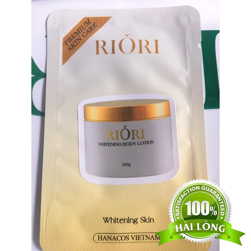 💎(Sale) Gói Test Kem Dưỡng Da Toàn Thân RIORI Whitening Body Lotion Chính Hãng💦