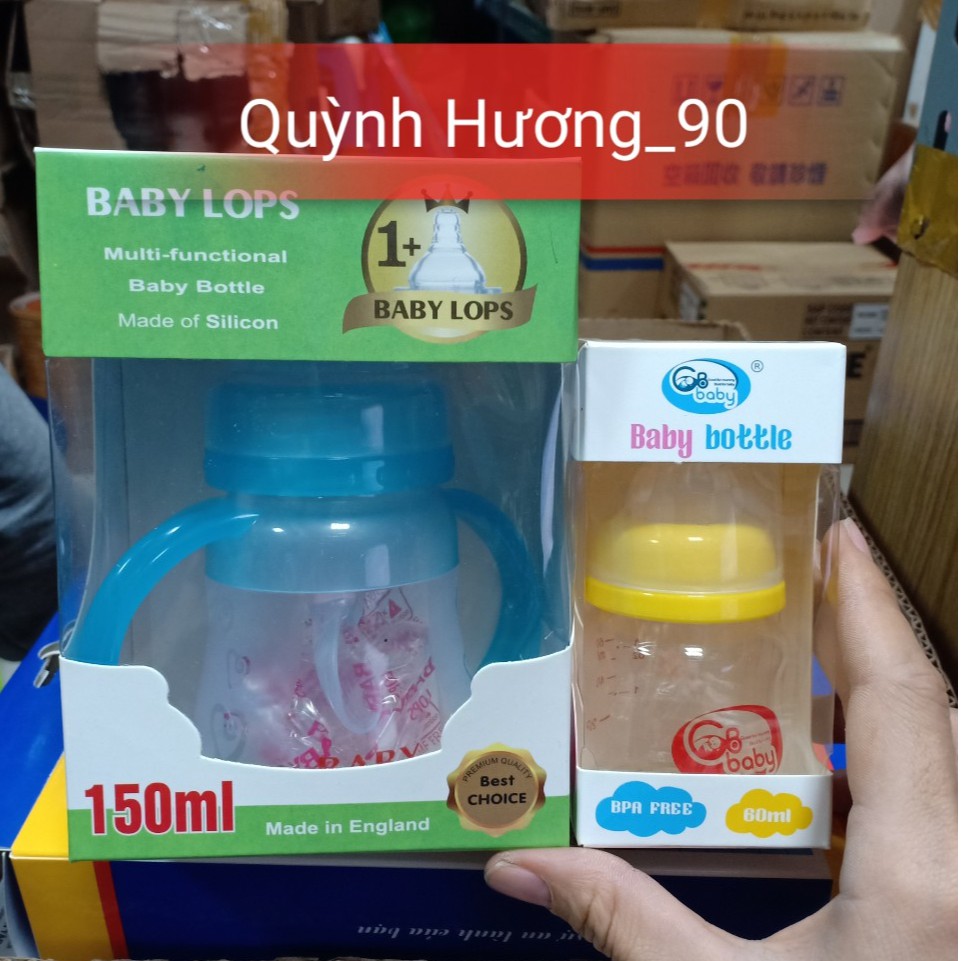 Bình sữa BABY LOPS bình sữa silicon 2 in 1