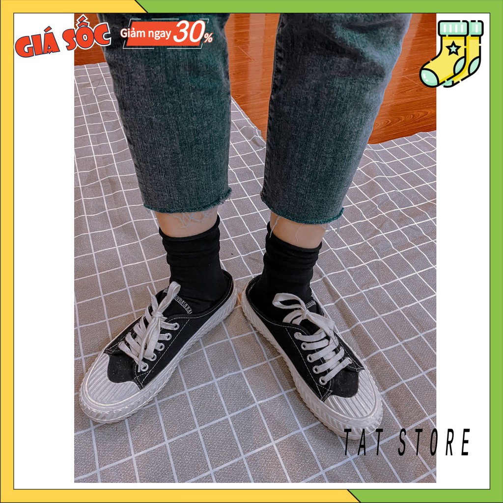 Tất cao cổ nữ -Vớ nữ cổ nhún vintage phong cách Hàn Quốc  TT36