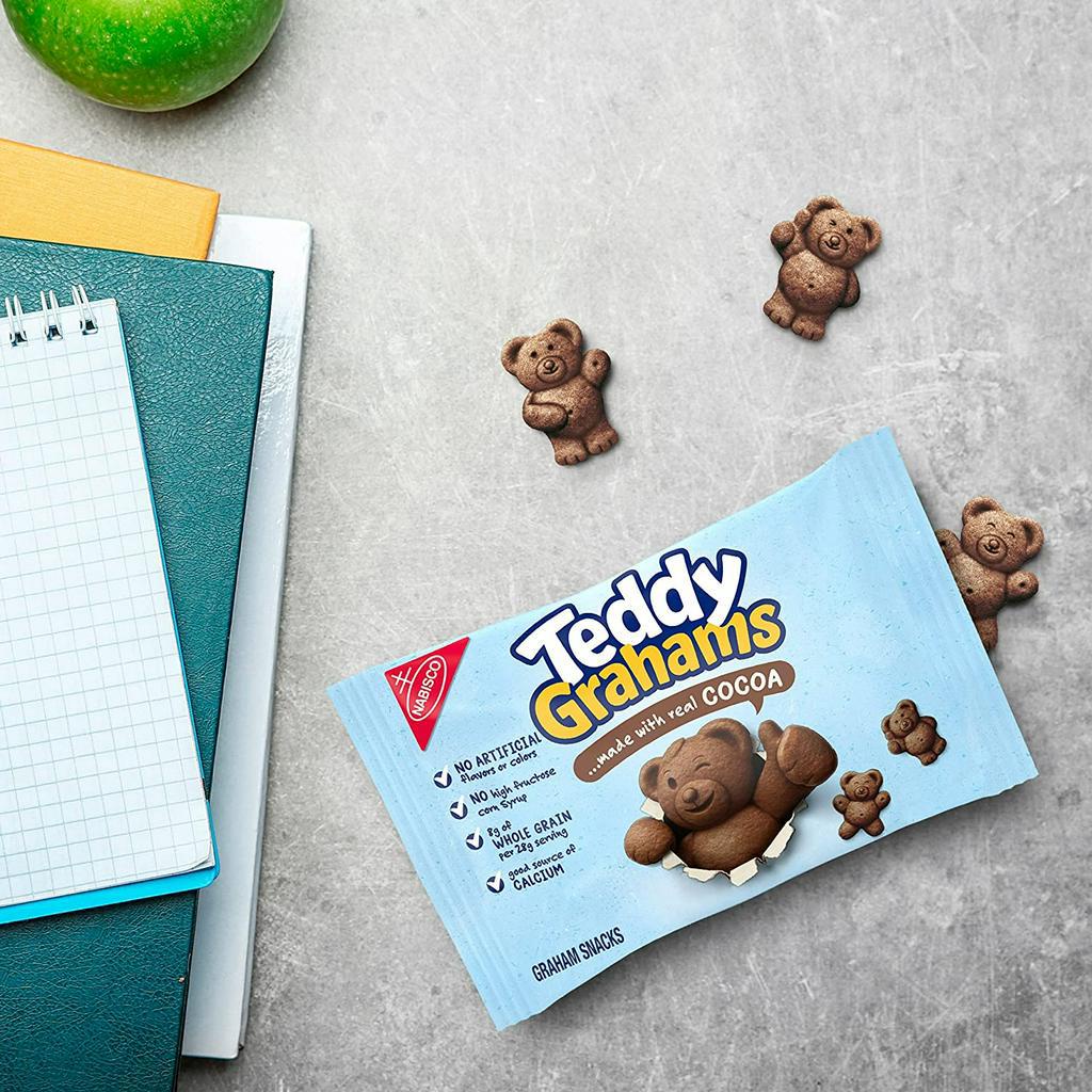 Bánh quy Nabisco Teddy mini hộp lớn 20 gói tiện lợi/ Hàng nhập Mỹ, USA, Chip Ahoy, Teddy