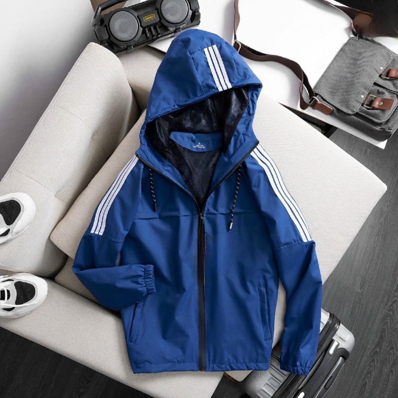 Áo gió nam tráng bạc