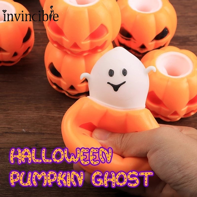 Đồ Chơi Bóp Tay Hình Bí Ngô Halloween Dễ Thương Vui Nhộn Cho Người Lớn Và Trẻ Em