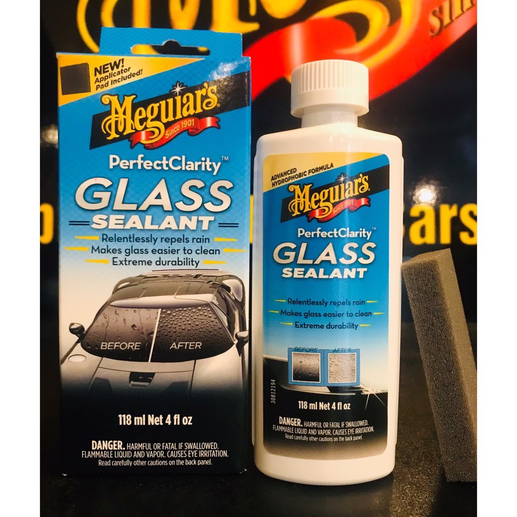 Meguiar's Lớp phủ bảo vệ kính xe tạo hiệu ứng lá sen G8504 - Perfect Clarity Glass Sealant
