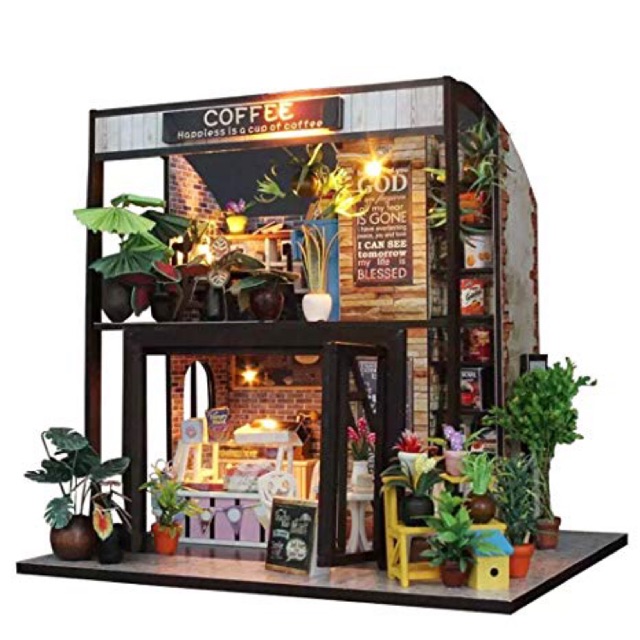Mô hình nhà gỗ - Coffee shop