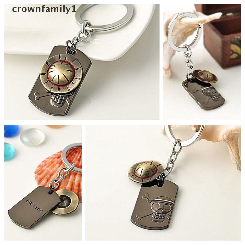 Móc Khóa Hình Nón Rơm Luffy Trong Phim Hoạt Hình One Piece 1 Bằng Thép Không Gỉ