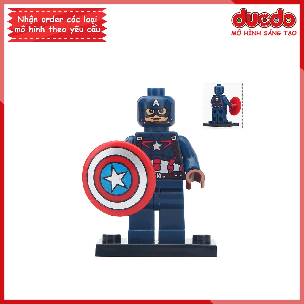 Minifigures siêu anh hùng Captain America - Đồ Chơi Lắp Ghép Xếp Hình Mini Mô hình Iron Man MG0106