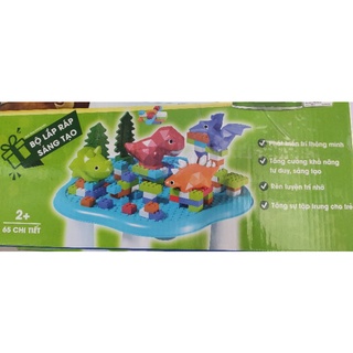 Bộ lego ắp ghép 64 chi tiết có bàn