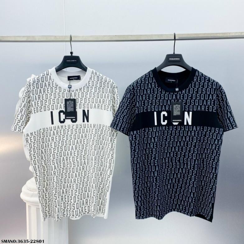 Áo Thun Chữ In ICON Cao Cấp - Áo Phông DSQ Nam In Chữ Cao Cấp