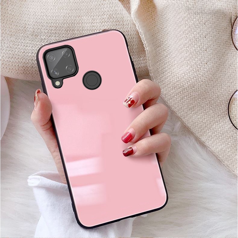 Ốp Lưng REALME C12, C15, C25, C25S Mặt kính gương sáng bóng cao cấp