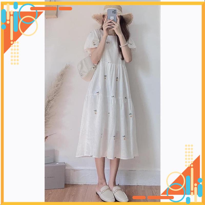Đầm hoạ tiết hoa cúc váy tiểu thư babydoll MSP74467 | BigBuy360 - bigbuy360.vn