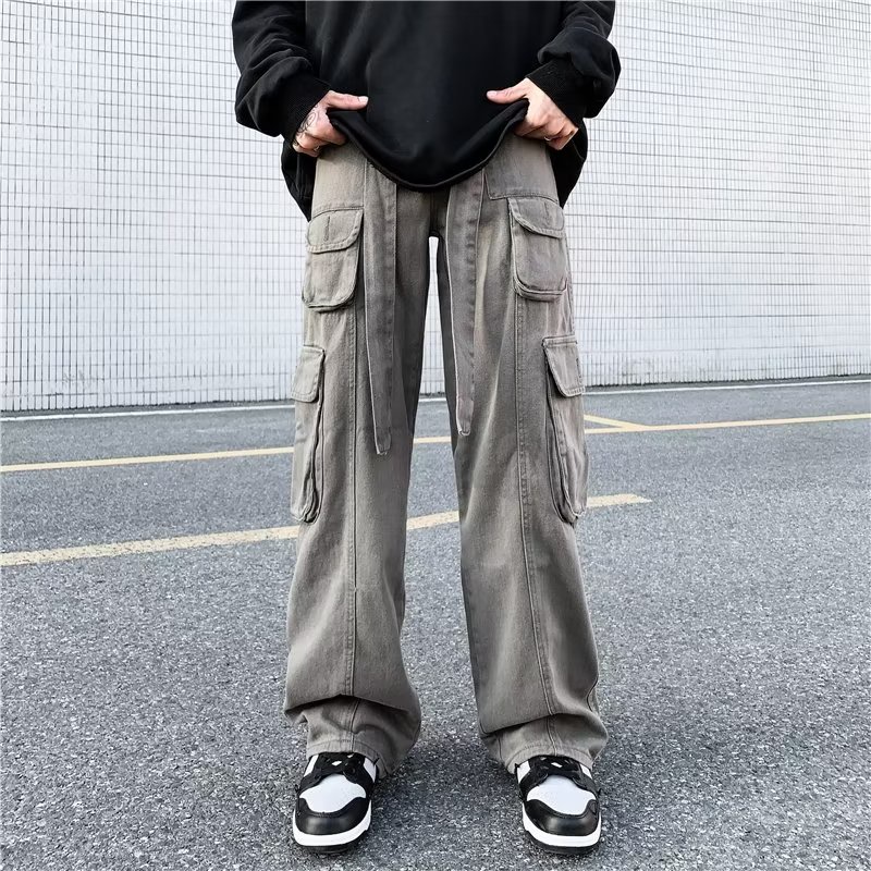 Quần Dài Ống Rộng Phong Cách Hip Hop Cá Tính Cho Nam