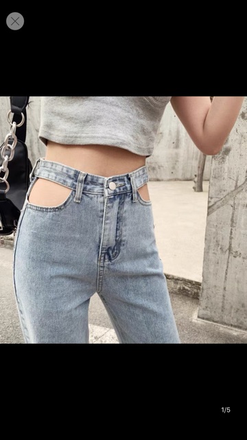 Quần Jeans cạp hở sexy