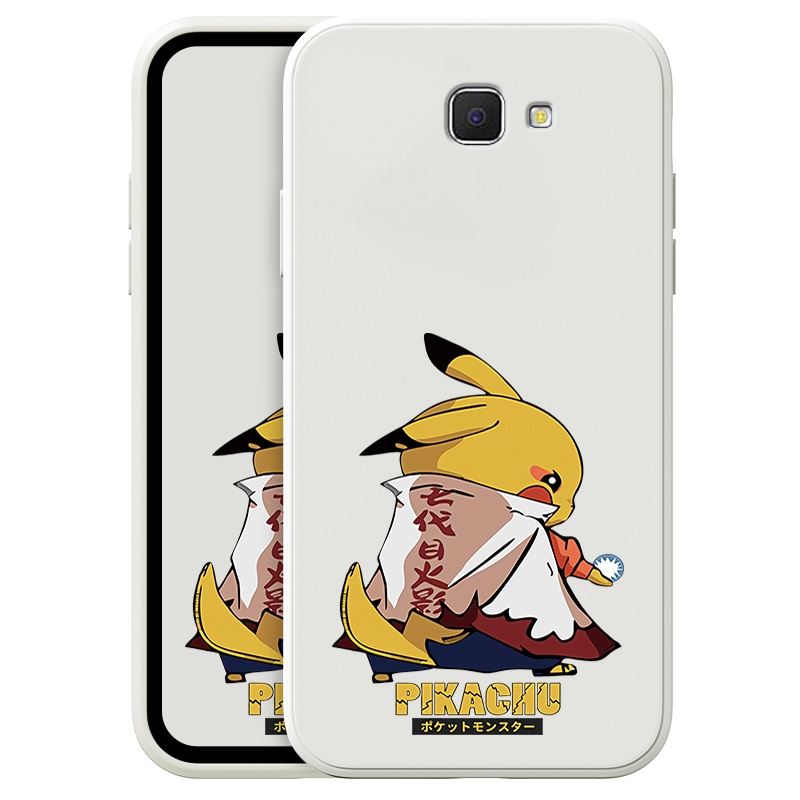 Ốp Điện Thoại Chống Rơi Hình Pikachu Cho Samsung Galaxy J5PRIME J7PRO J6Plus2018 J72015 J7PRO J6Plus2018 M30S M62 Phone Casing Silicon Fashion Camera Lens Protector Full Cover simple Liquid silicone Cases