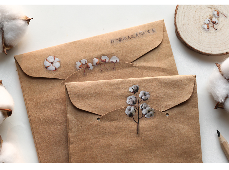 Flowertree Sticker Miếng Dán Họa tiết 2 Bông Hoa Trang Trí Sổ Nhật Ký