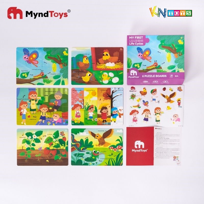 Đồ Chơi Xếp Hình MyndToys - My First Learning (Cho Bé Từ 2.5 Tuổi - Nhiều Chủ Đề)