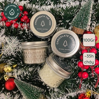 [3 mùi hương] NẾN THƠM THIÊN NHIÊN GIÁNG SINH 100GR (~35 giờ đốt)