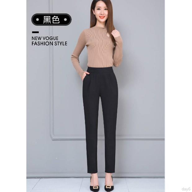 Quần Dài Lưng Cao Thiết Kế Thoải Mái Cho Phái Nữ