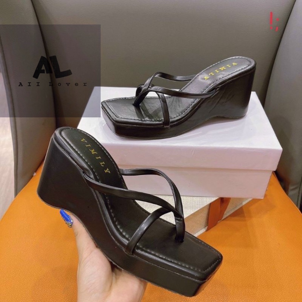 DÉP NỮ ALI LOVER - DÉP BÁNH MÌ THỜI TRANG PHONG CÁCH NỮ TÍNH QUAI NGANG MẢNH ĐẾ BẰNG AD200931