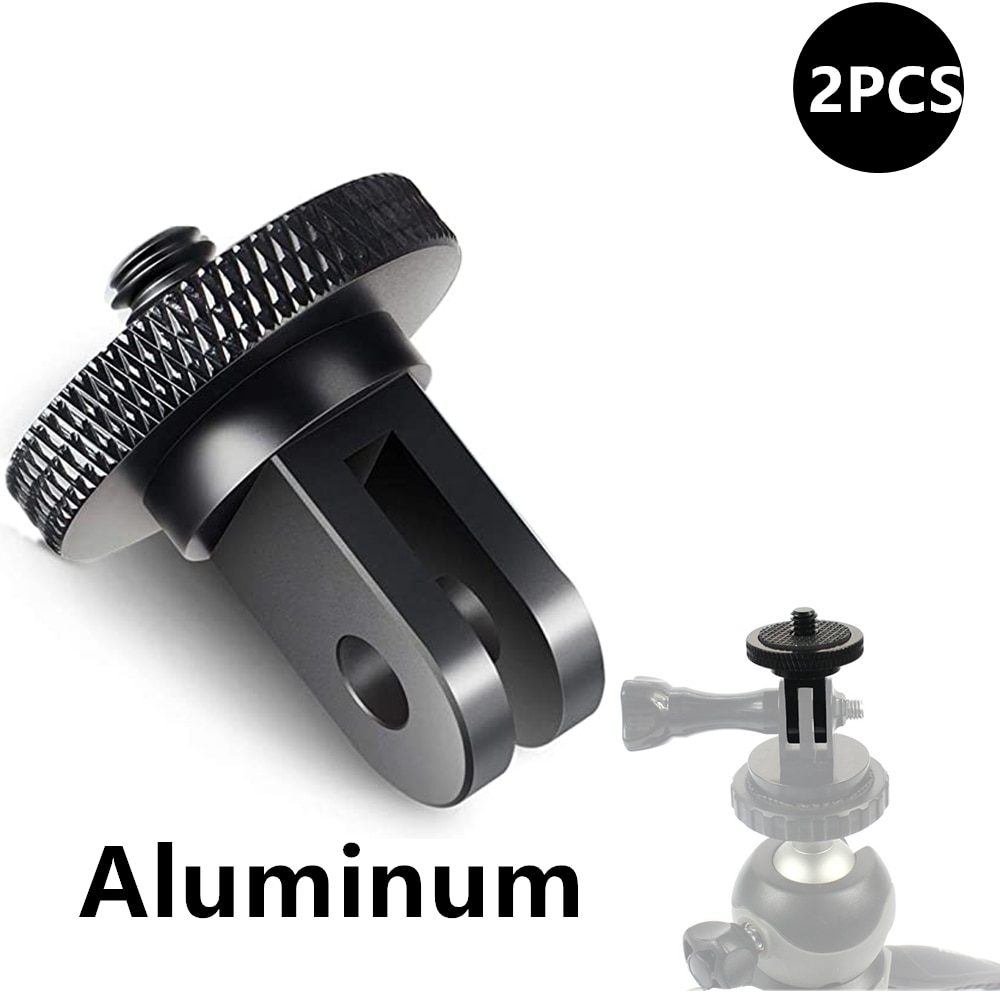 Ngàm tripod 1/4 inch màu đen cho Gopro hero 10 9 8 7 6 5 4 Sjcam M10 Xiaomi Yi 4k Eken Go Pro