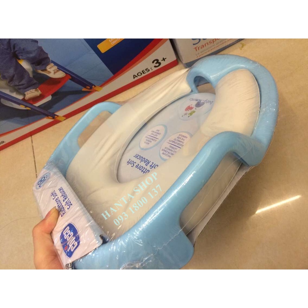 Bệ thu nhỏ bồn cầu Chicco cho bé - bệ ngồi toilet chicco trẻ nhỏ
