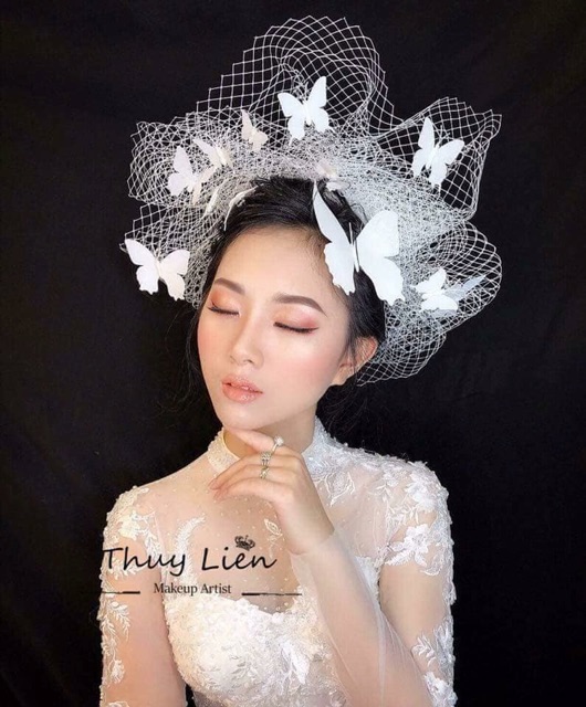 Lưới che mặt, cài tóc 20cm ngang, dài 80cm