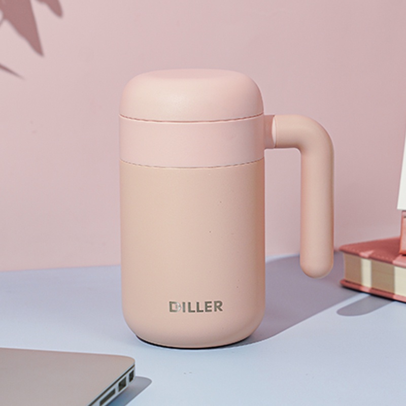 Bình giữ nhiệt Diller MLH8993 làm từ thép không gỉ bền bỉ có khay lọc trà tiện lợi 460ml