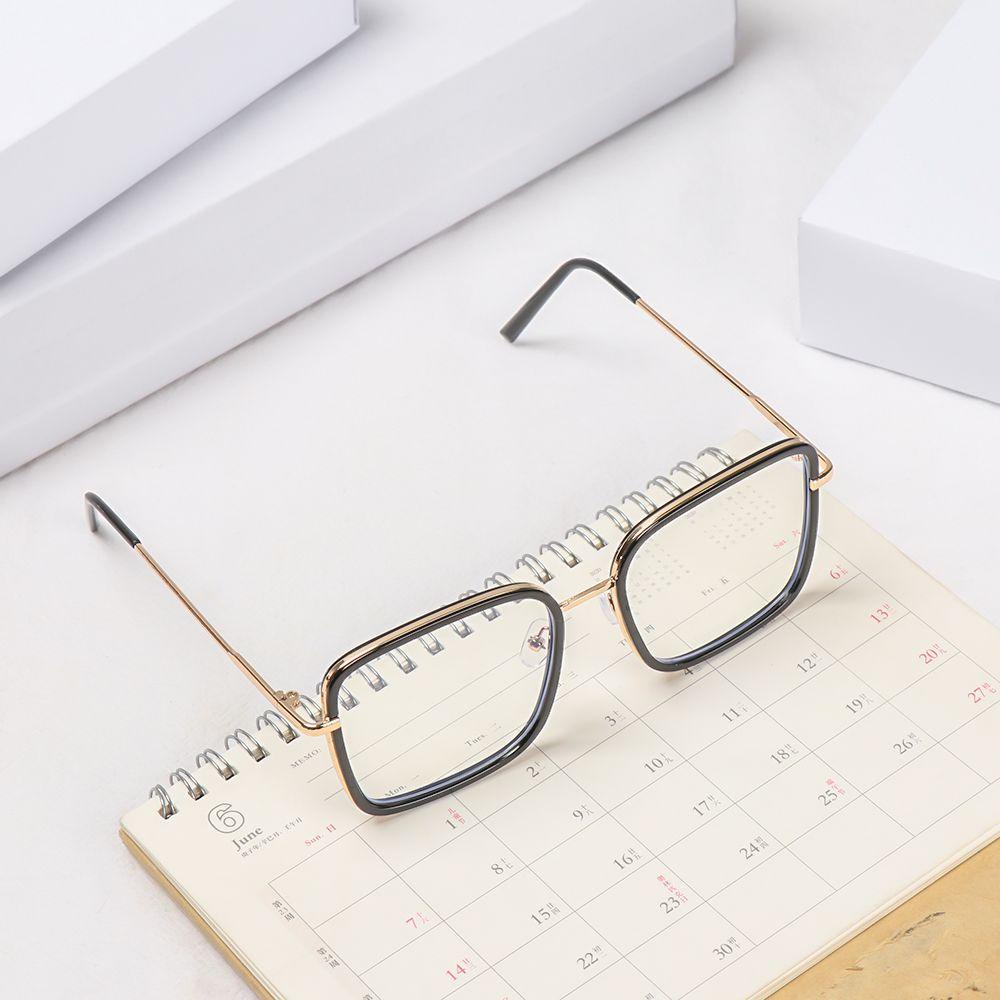 Mắt Kính Gọng Kim Loại Trong Suốt Chống Ánh Sáng Xanh Chống Ánh Sáng Xanh