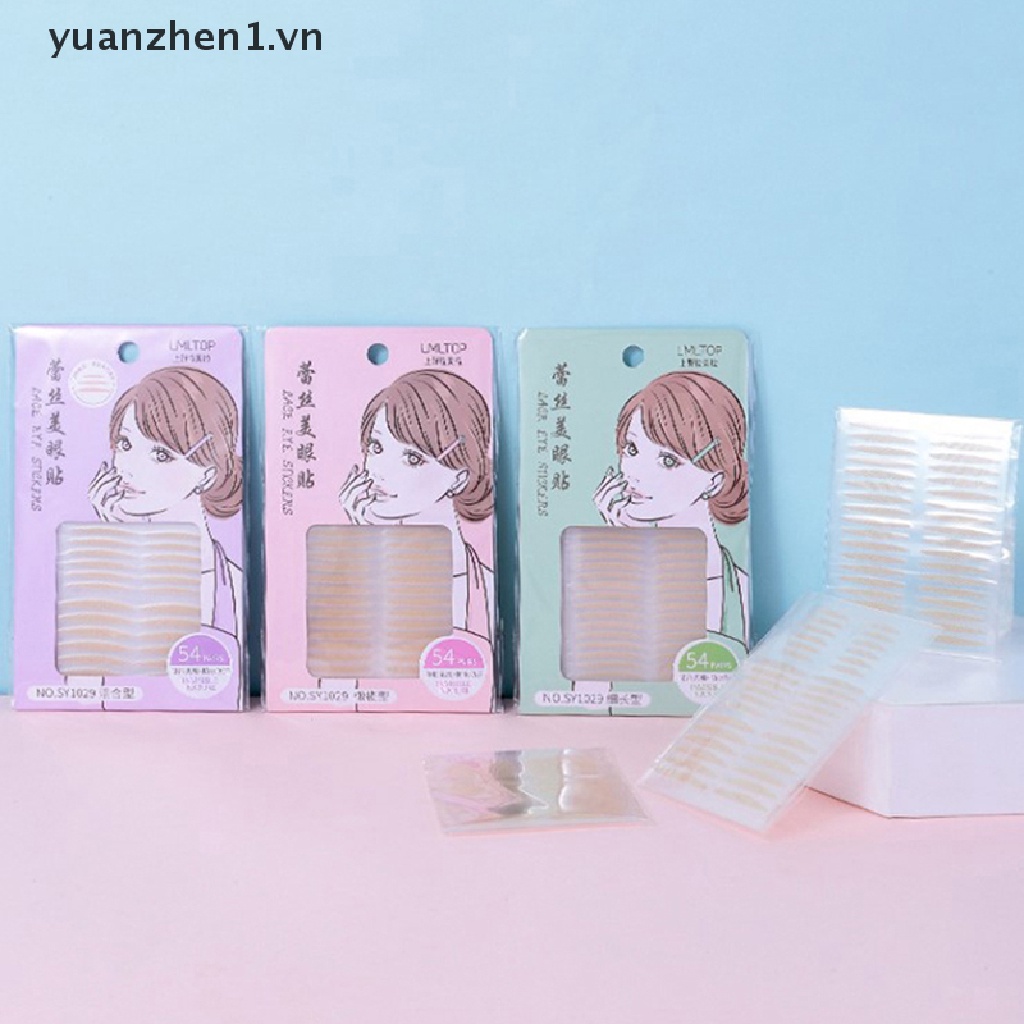 [Hàng mới về] Set 54 miếng dán tạo mắt 2 mí kiểu ren lưới trang điểm làm đẹp cho nữ