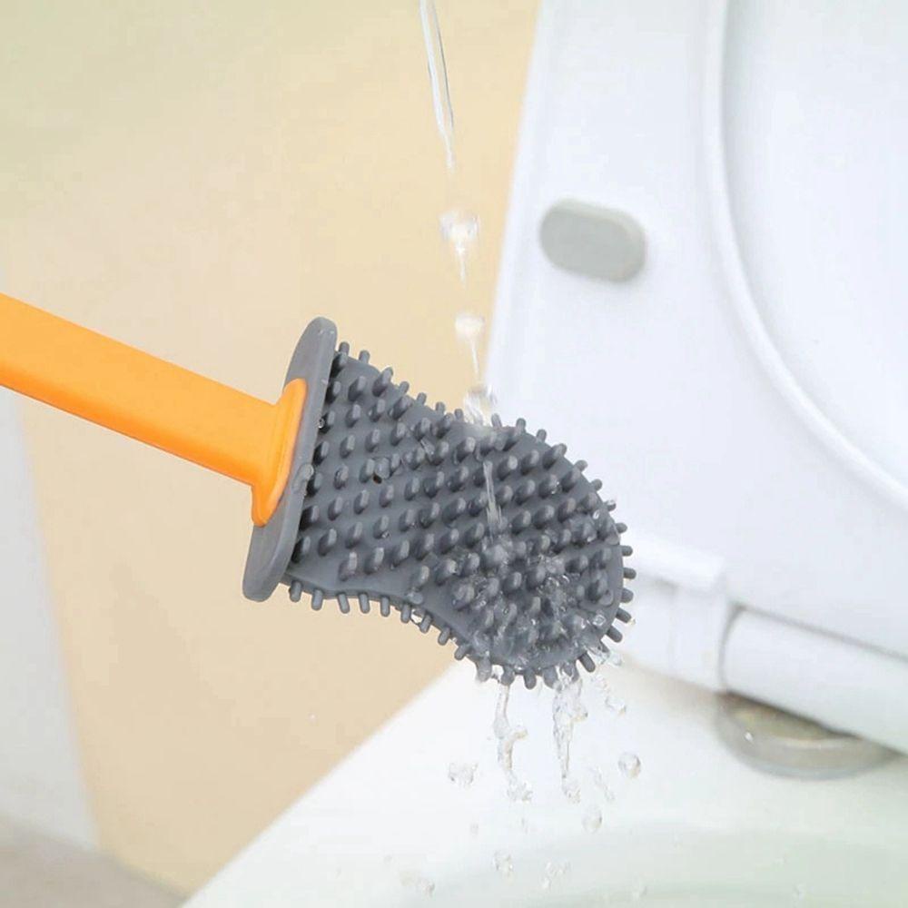 Lloyd Bộ Bàn Chải Vệ Sinh Toilet Di Động Chống Rò Rỉ Nước Đầu Cọ TPR Không Cần Khoan Lỗ Cho Nhà Tắm