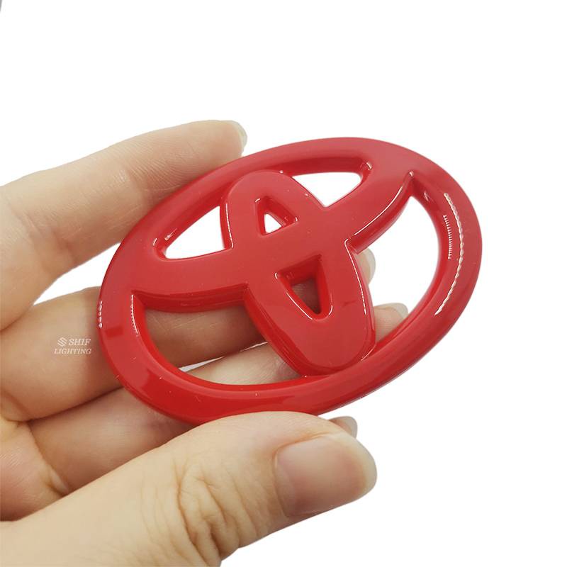 Miếng dán logo abs trang trí vô lăng xe hơi Toyota