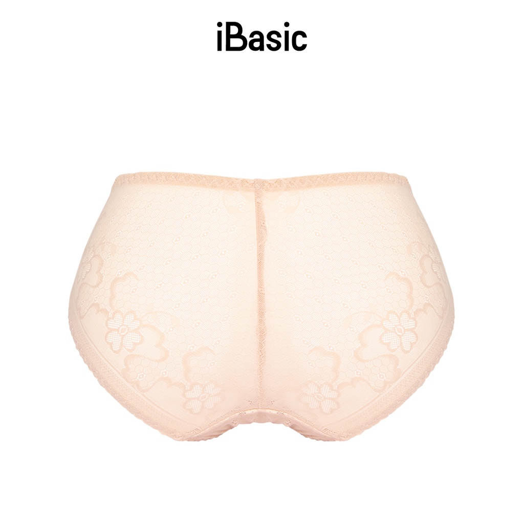 Quần lót nữ ren lưới hoa mai lưng cao iBasic PANW129