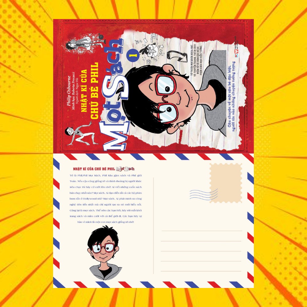 Sách - Nhật Kí Của Chú Bé Phil Mọt Sách - Tập 1 - Tặng kèm 01 postcard độc quyền