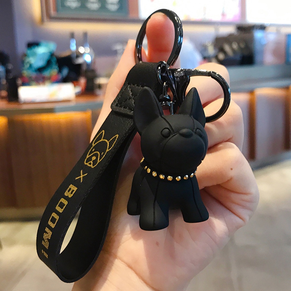 Móc Chìa Khóa Hình Chó Bull Hoạt Hình Dễ Thương