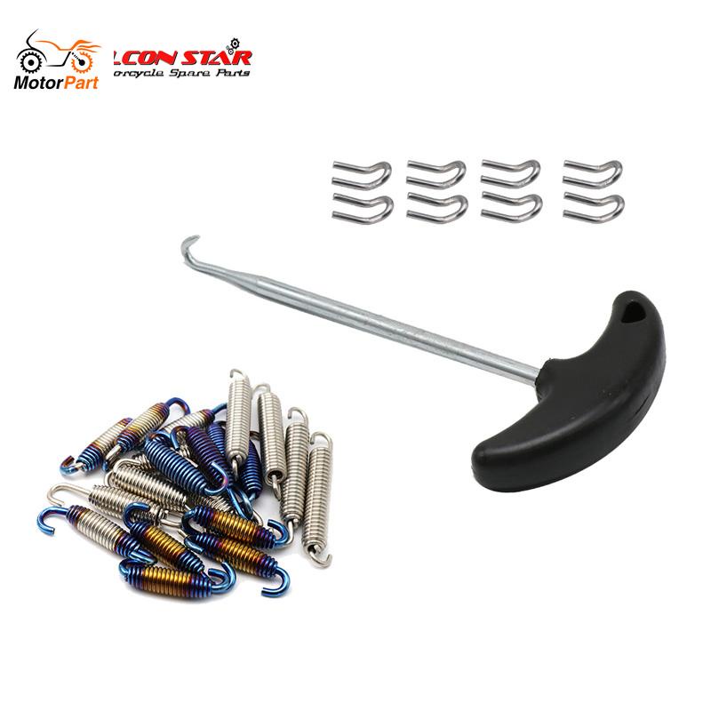 Bộ 13 Móc Lò Xo Bằng Thép Không Gỉ Gắn Ống Pô Xe Máy