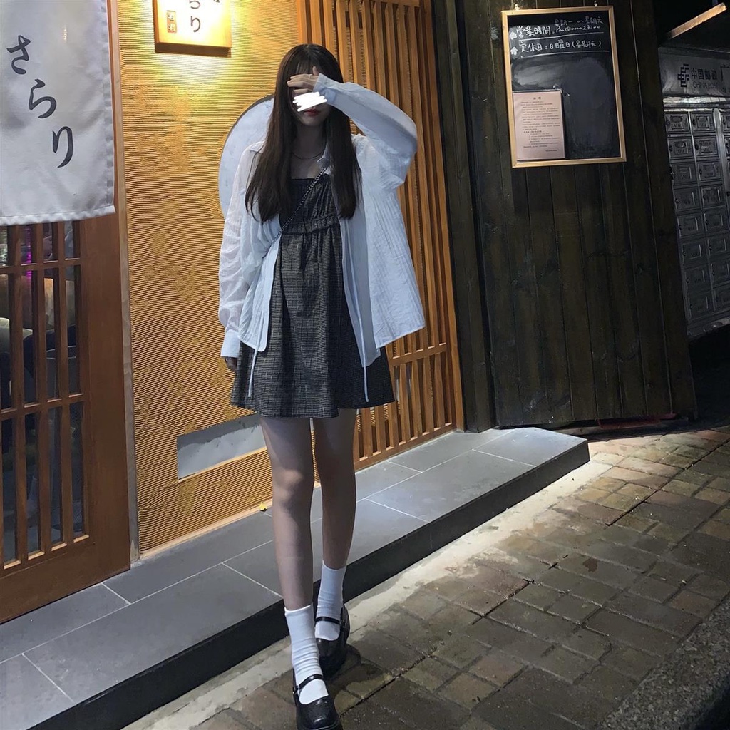 Áo Sơ Mi Chống Nắng Tay Dài Dáng Rộng Màu Trơn Thời Trang 2022