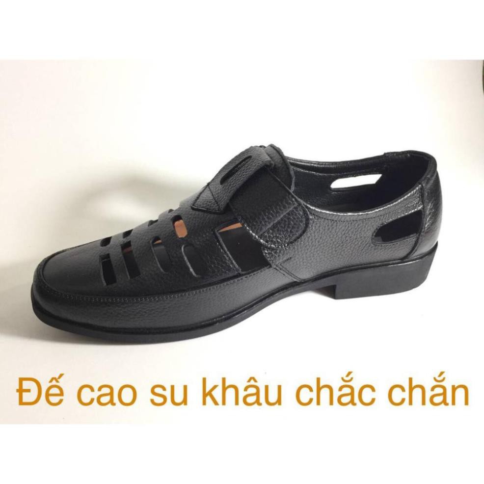 [BẢO HÀNH 1 NĂM]Giày rọ nam da bò cao cấp lỗ to