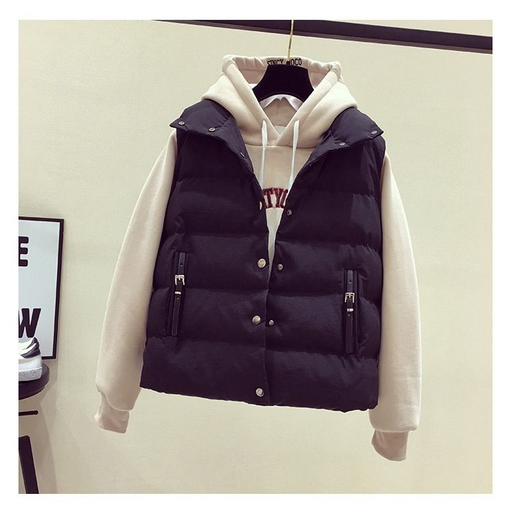 Áo khoác phao dày ngắn lưng ngắn mùa đông cho nữ 2021bf | BigBuy360 - bigbuy360.vn