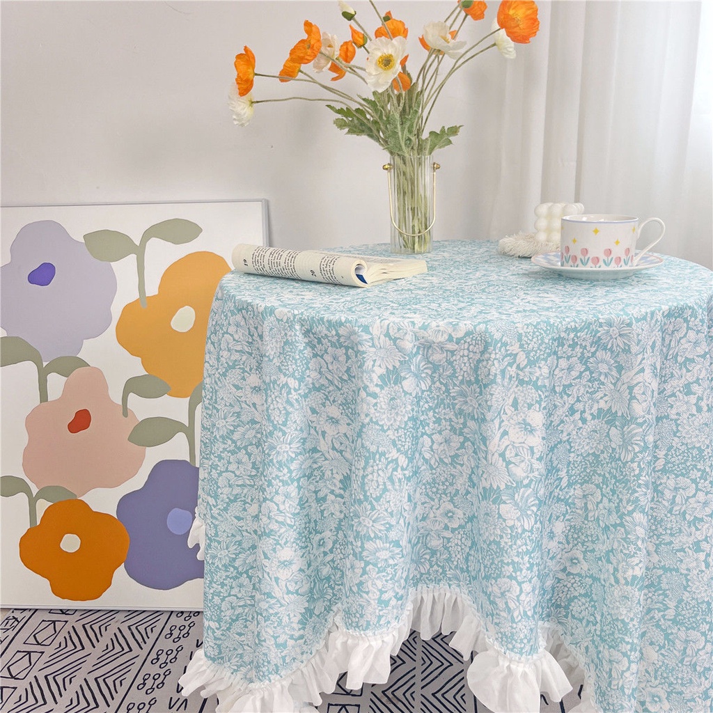 Khăn Trải Bàn Nhỏ Tươi Phong Cách Khăn Trải Bàn Tròn Hoa Hình Chữ Nhật Khăn Trải Bàn Vải Nỉ Ren Khăn Trải Bàn Cà Phê Khăn Trải Bàn Vải Mục Vụ