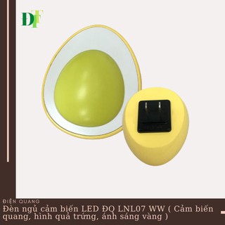 Đèn ngủ cảm biến LED Điện Quang ĐQ LNL07 WW ( Cảm biến quang, hình quả trứng, ánh sáng vàng )